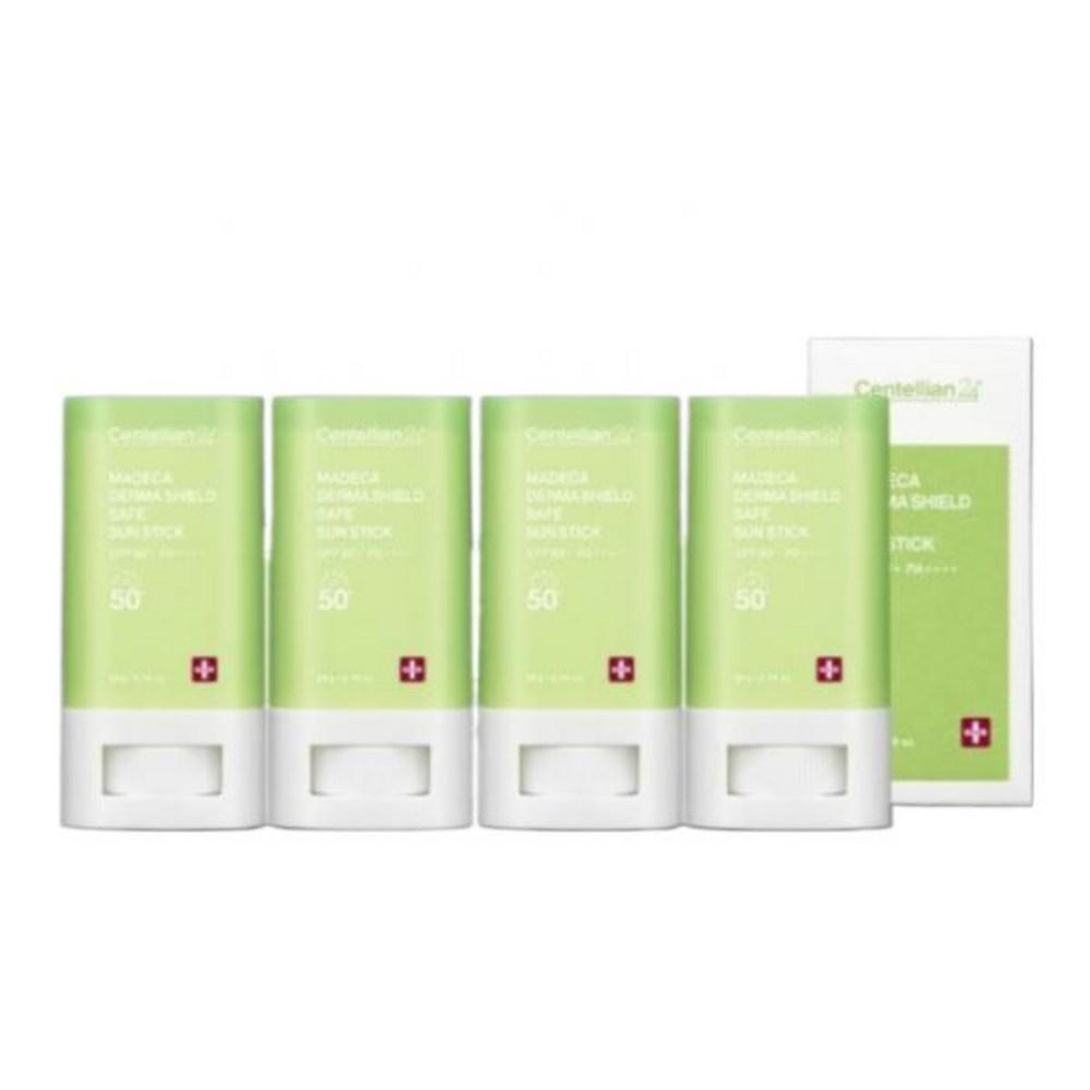 Centellian24 Madeca Safe Cooling Sun Stick 20g (SPF50+) 4 Pieces + 1ml 5 Sheets, 4 Pieces
