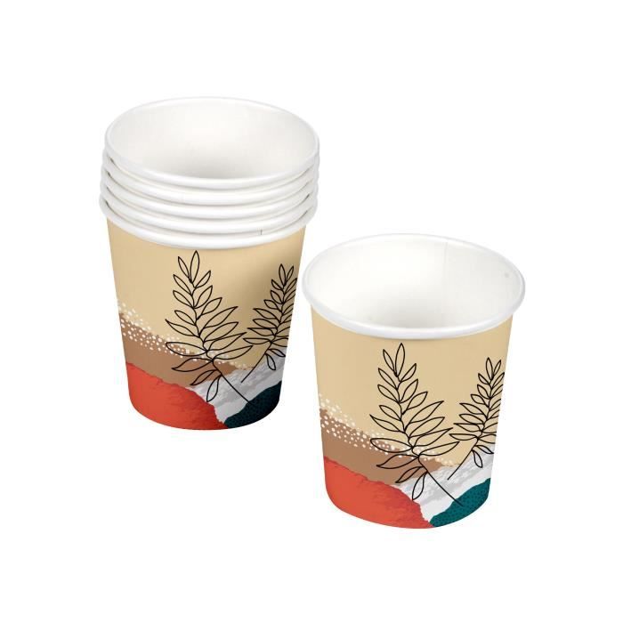 Gobelets En Carton - F - Set De 10 - 23 CL - Écologiques - Vaisselle Jetable