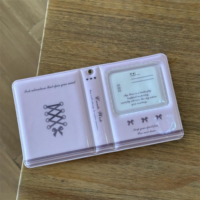 KPOP Photocard Album for 3 Inch Card Cute Blue Player Card Binder Lovely Heart PVC Photo Album Anime Card Sleeves Friends Gifts