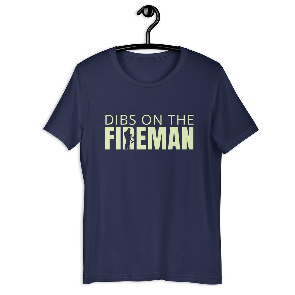Outdoor Sports Rescue Firefighting Firefighters Shirt With Dibs A Firefighters Gift Suitable For Both Unisex And Unisex
