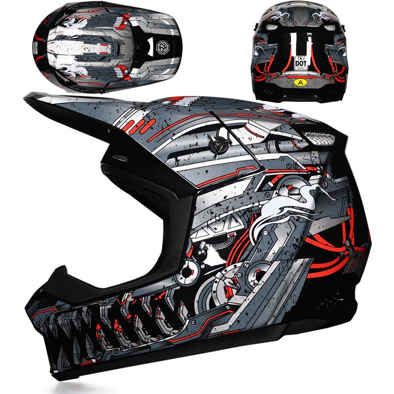 Greenway X6 Off-Road Helmet Goggles Downhill Woodway Mountain Bike Full Helmet Removable Safety Helmet Teen Self