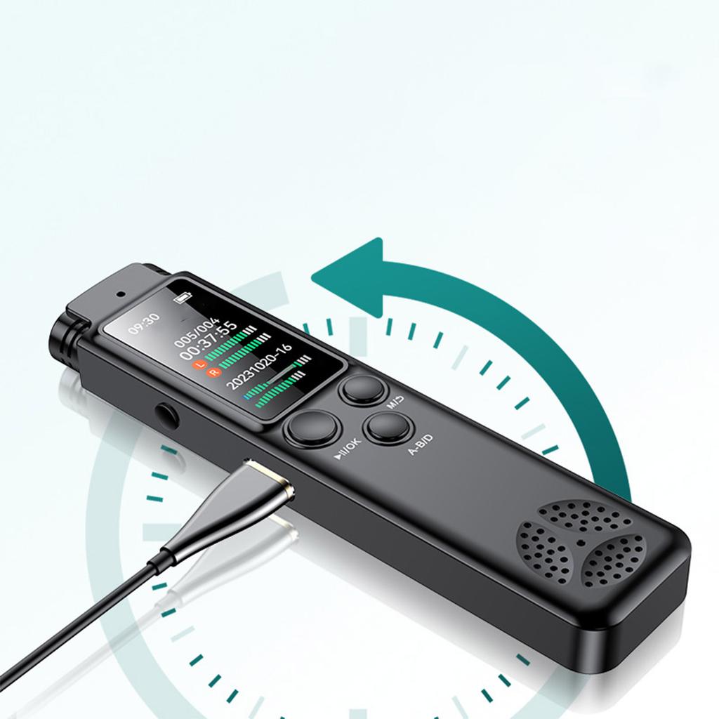 Профессиональный диктофон HD шумоподавление одна кнопка четкая запись голосовое управление студенческий бизнес воспроизведение музыки
