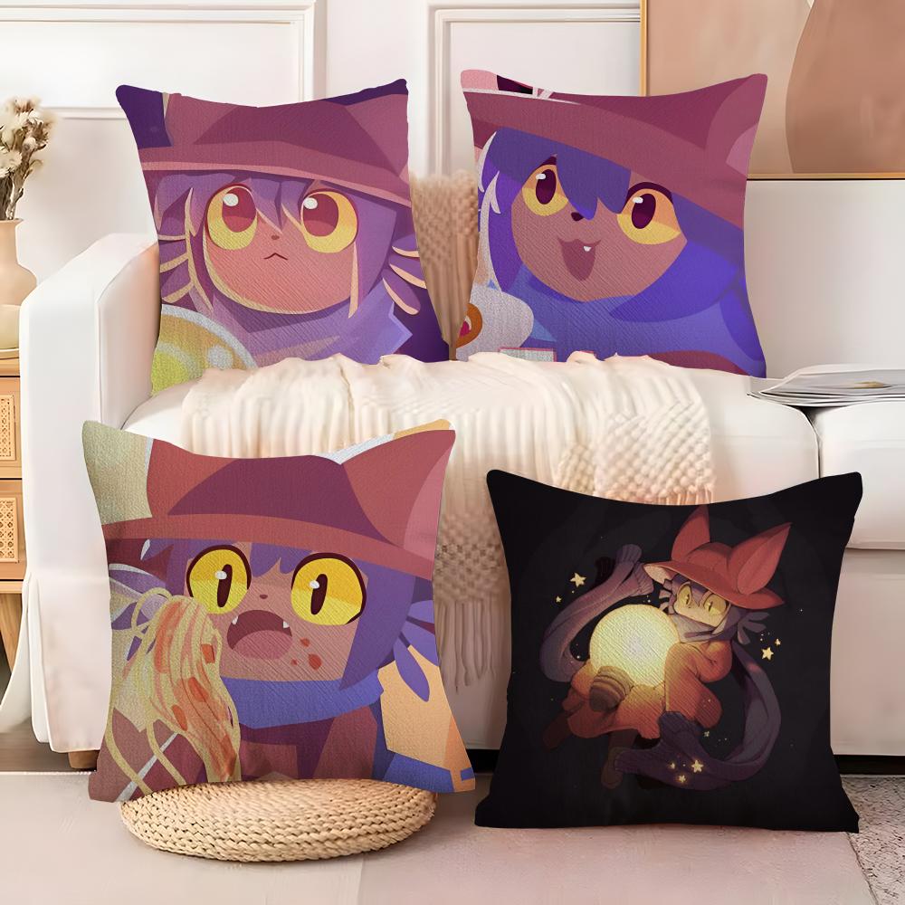 Game One S-Shot N-Nikos Anime Pillow Case Natural Linen Double-Sided Printing Sofa Home Decor Cushion Cover