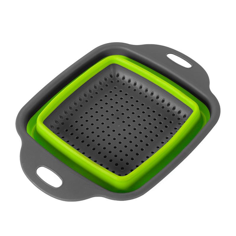 Телескопическая складная корзина для сбора овощей - многофункциональные кухонные принадлежности