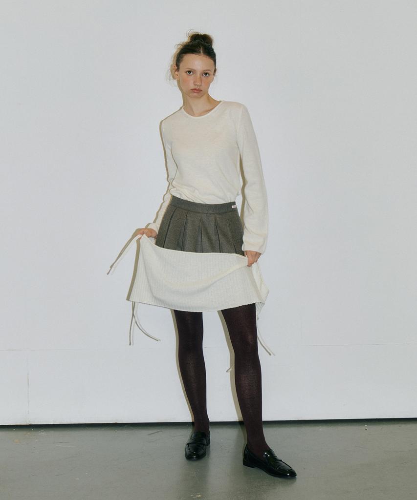 AUTHENTI Layered Knit Set-Up_Ivory
