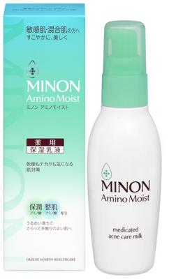 Amino Moist Лечебное молочко для ухода за кожей, склонной к акне, с образцом 100 г Увлажняющая эмульсия Предотвращает шероховатость кожи и акне [Чувствительная кожа/комбинированная кожа]