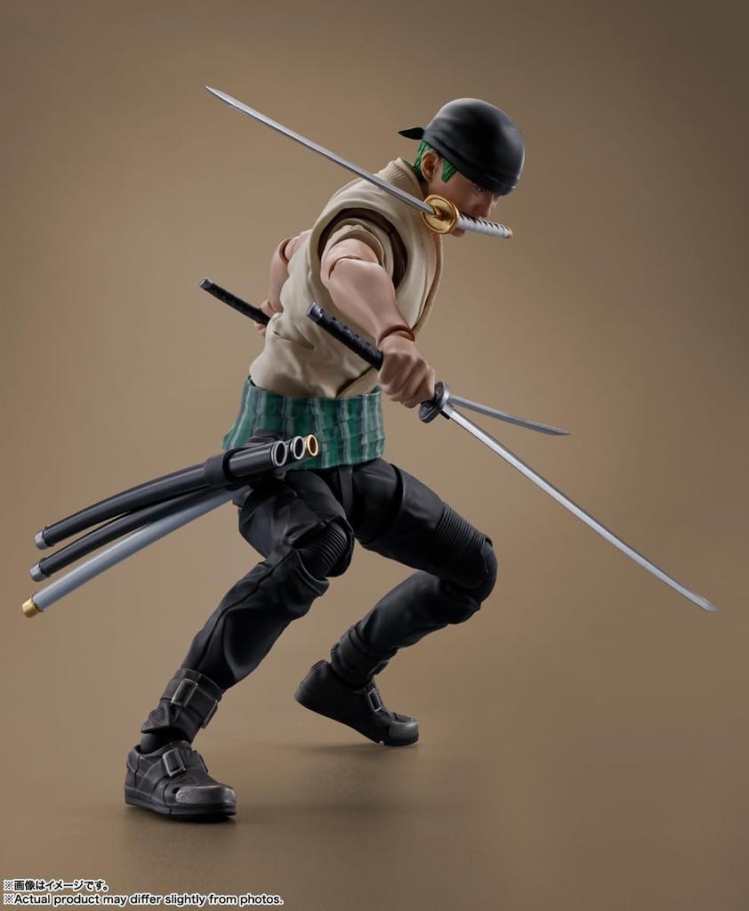 TAMASHII NATIONS Ророноа Зоро Netflix ONE 145 мм окрашенная подвижная фигурка SHFiguarts (Серия ЧАСТЬ) приблизительно. ПВХ и АБС