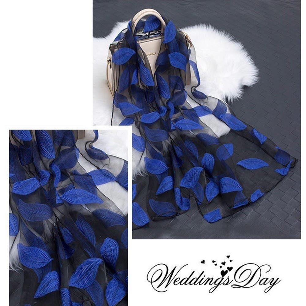 Organza Gauze Shawls Soft Sheer Wrap Summer Bandana Women