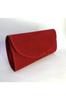 Women's Stylish and Useful Evening Dress Bag Red Suede Evening Dress Bag