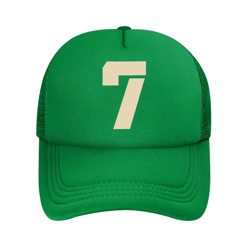 One Top Unisexs and Womens Same Style Number Printed Spring and Summer Sunshade Net Hat Fashionable Mesh Baseball Cap