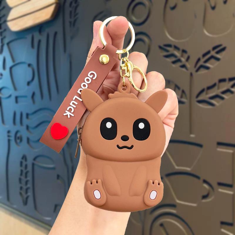 Мини Кошечка удачи Кошечка монета брелок и сумка для наушников подарок