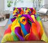 3D Digital Printing Home Bedding Set Pillow Cover Quilt Cover Bedding Set Duvet Cover Full Size Single/Double Bed Home Decoration