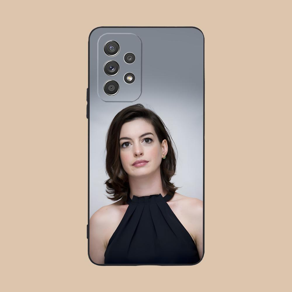 Чехол для мобильного телефона Anne Hathaway для Samsung Galaxy A56 55 54 53 52 51 36 35 34 23 16 15 5G Цветной чехол Красивый роскошный чехол