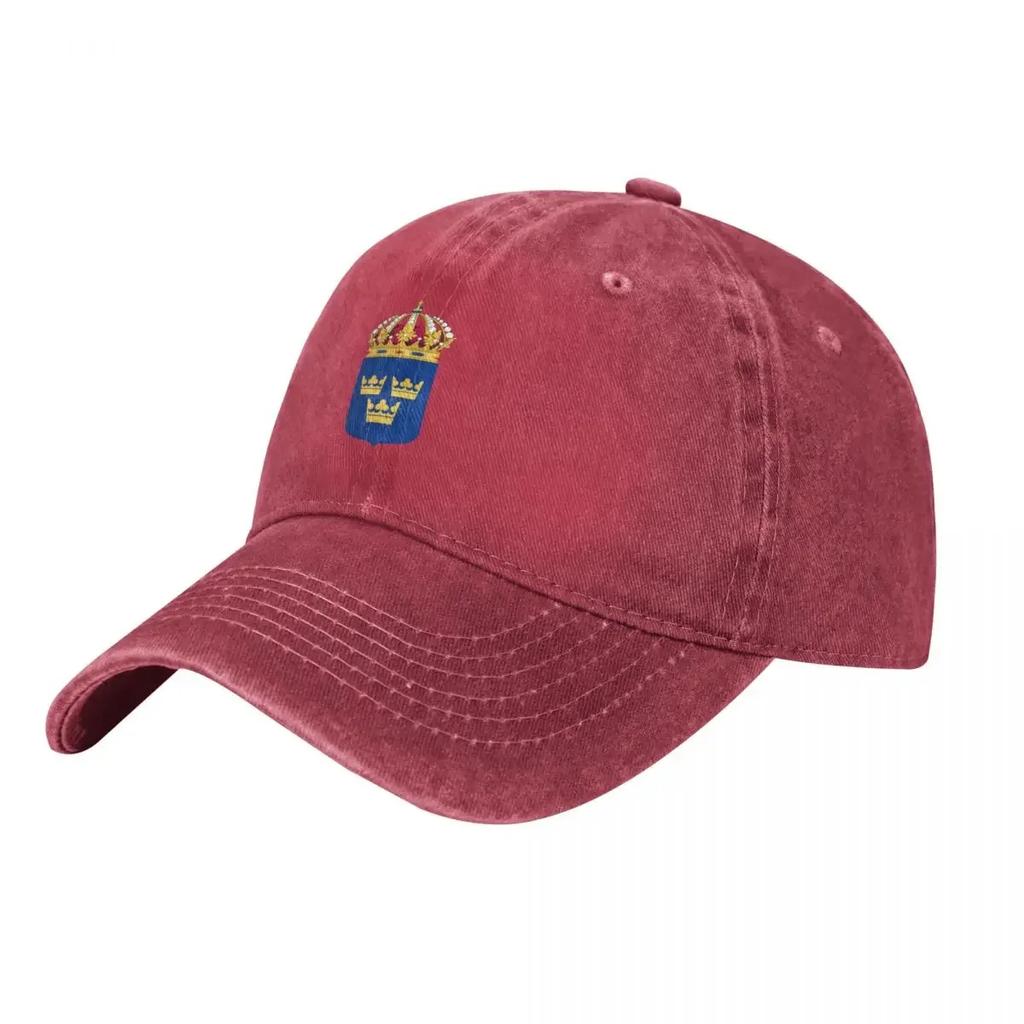 Sweden coat of arms Baseball Cap Wild Ball Hat Big Size Hat Golf Luxury Man Hat Women Hats Men's