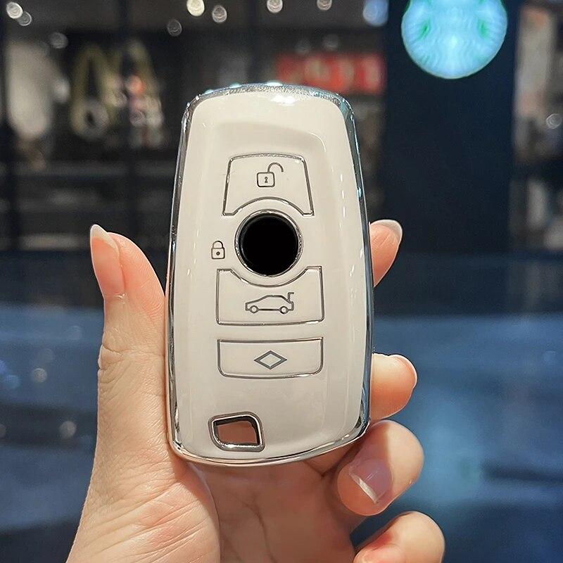Чехол для ключей из ТПУ для BMW 1, 3, 5, 7 серии F10 F20 F32 F34 F21 F30 F31 G30 G20 X1 X3 G01 X4 G02 X5 F15 F16 G05 G07, брелок