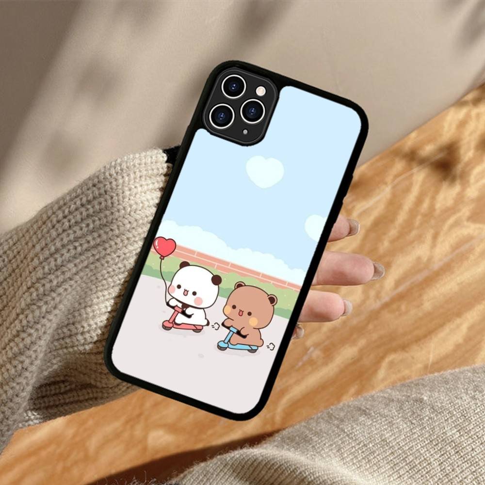 Cute Bubu Dudu Cartoon Phone Case For Iphone 11 12 13 14 15 Pro Max 17 16 Plus Hard PC+TPU Back Cover