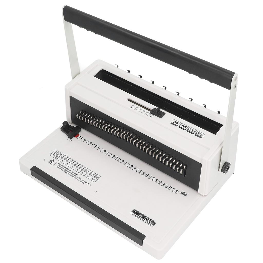 Машина для переплета проволоки с круглым отверстием, двойная проволока, гуманизированная ручка 3:1 машина для переплета с гребенчатым шагом