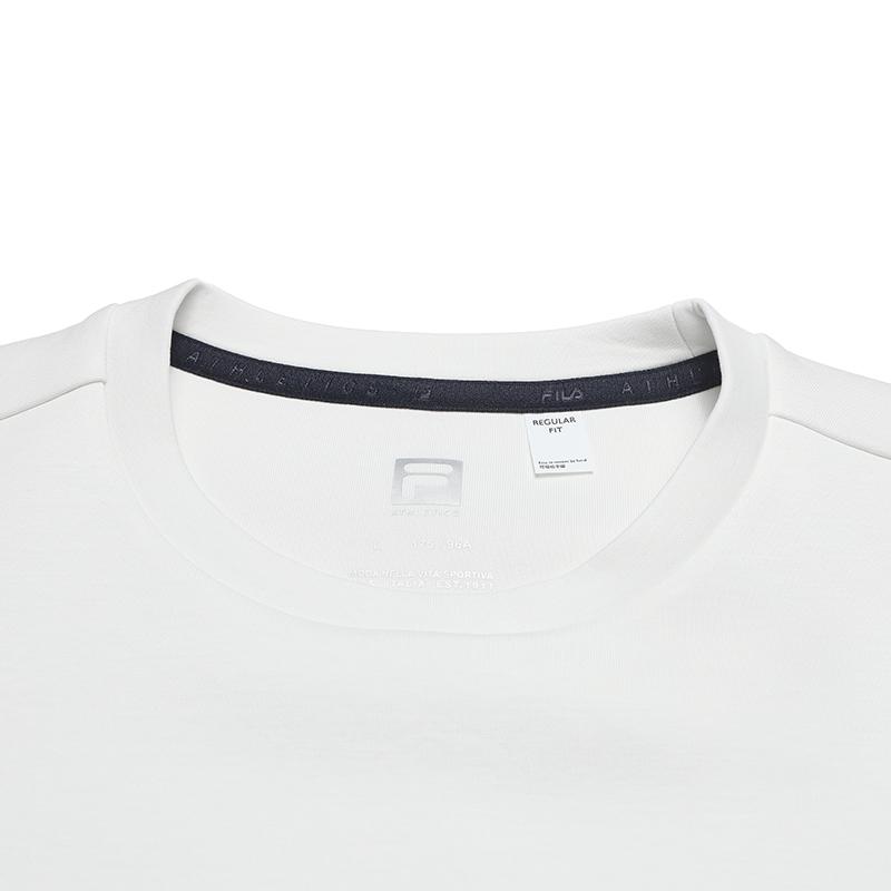 FILA Fitness Sweatshirts Men's Lead Pink White Crew Neck Moderate Regular A51M531204FIV