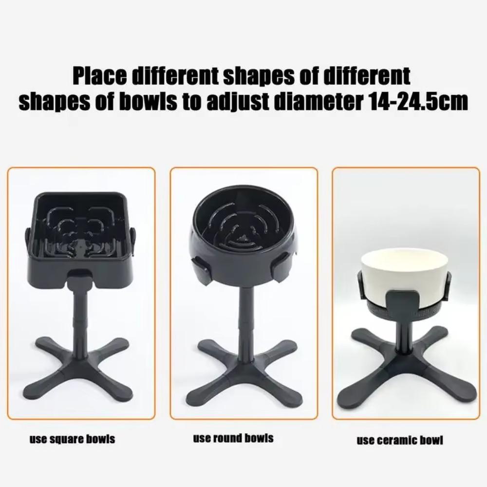 Removable Dog Food Bowl Stand Adjustable Height Angle Liftable Pet Dispenser Water