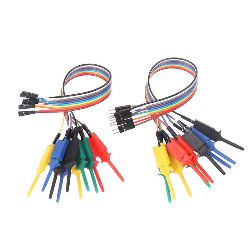 HOT! 20CM High Efficiency Test Hook Clip Logic Analyzer Cable Gripper Probe Test Clamp Kit For Chips Pins Connecting Testing