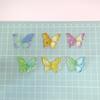 100pcs Mixed Gradient Mini Butterfly Slime Charms Flat Back Resin  Cabochons for Jewelry Making DIY Hair Bows Center