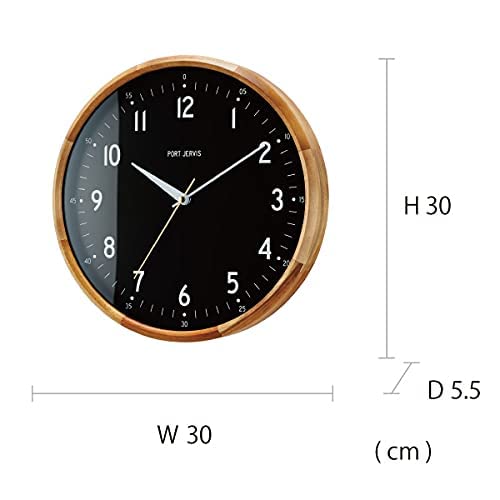 Interform Germain CL-4061WH Radio-Controlled Wall Clock, White, Wood, Gold, 30cm Diameter