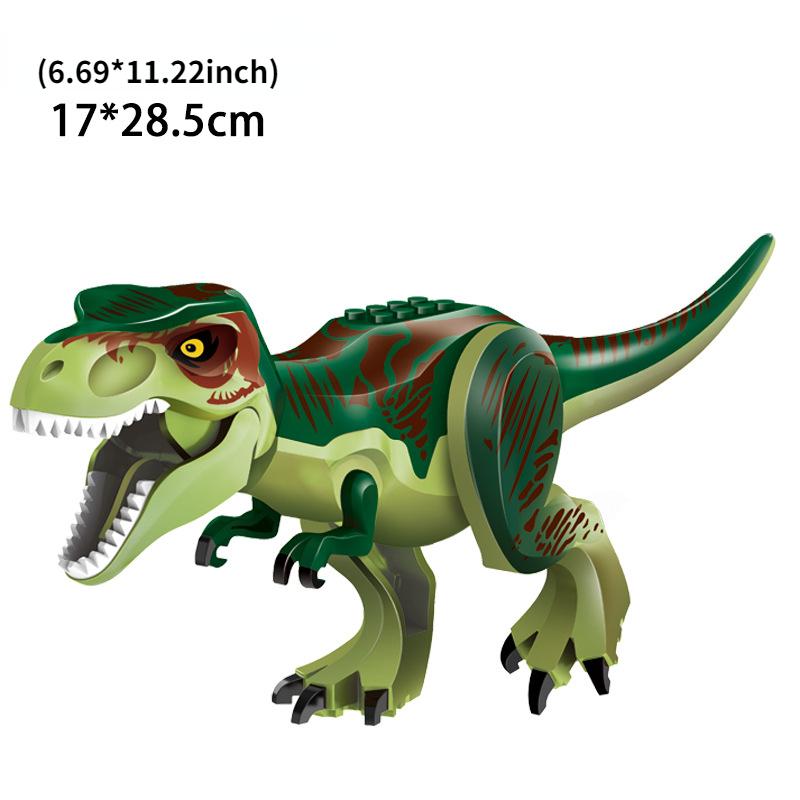 Locking Blocks Dinosaurs Tyrannosaurus Rex Wyvern Velociraptor Stegosaurus Building Blocks Toys