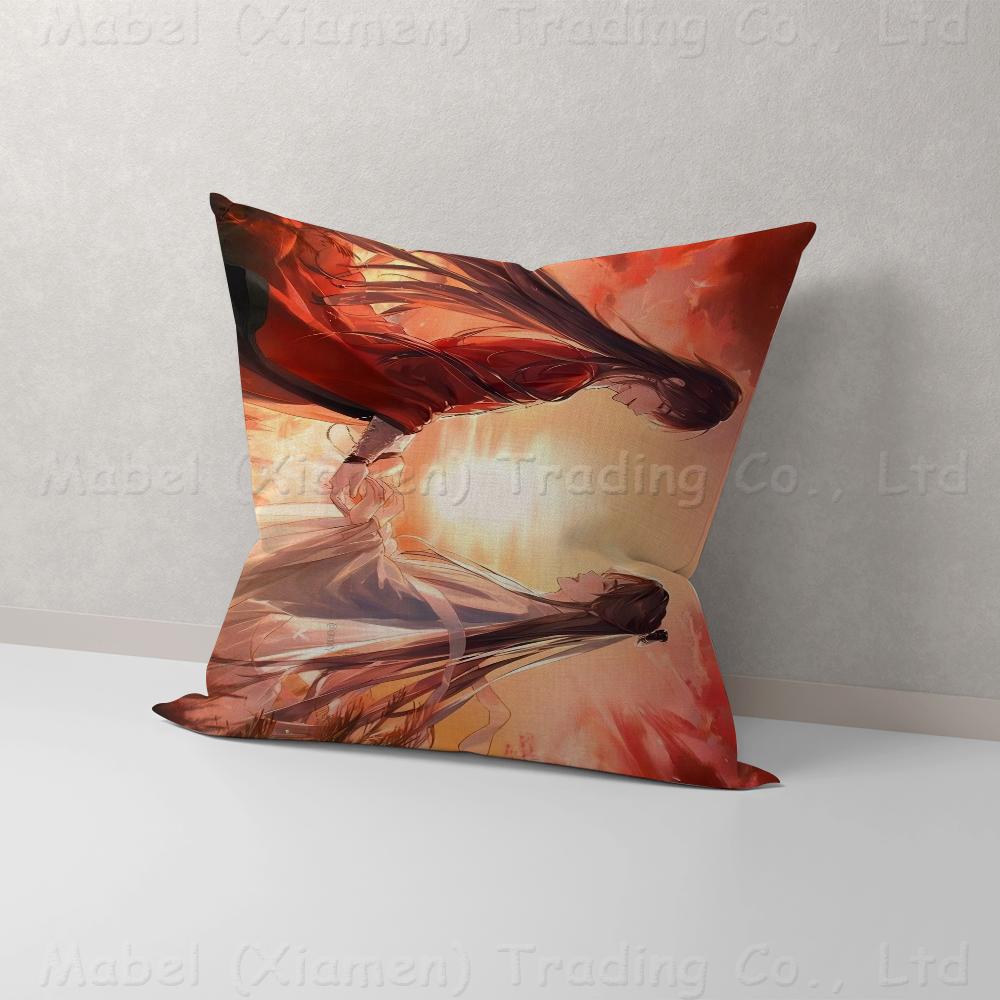 BL Anime Heaven Official's Blessing Hua Cheng Xie Lian Personalized Picture Text Home Decorative Pillows Household Gifts 45x45cm