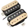 Musiclily Pro LP-OMHA Alnico 5 Open-Type Humbucker Pickups, Neck/Bridge PU Set 7.5K/16K Gold for Electric Guitar, Zebra