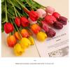 Real Touch Fake Flower 5 Heads Artificial Flower Realistic Tulips Bouquet