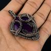 Purple Flash Labradorite Jewelry,  999 Copper Wire Wrapped Pendant Handmade Gemstone Jewelry, Gifts For Wife Brand New Pendant
