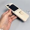 Конфетный цвет Жидкий силикон Магнитный чехол для телефона Для Samsung Galaxy Z Flip 7 5 4 3 ZFlip 6 Ударопрочный Чехол-подставка с кольцом Мягкий чехол