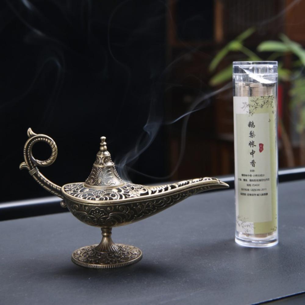 Антикварный стиль Лампа Аладдина для загадывания желаний Очистка воздуха Ароматизатор для дома Аромалампа Домашний декор
