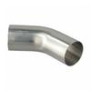 Универсальный отвод из нержавеющей стали 45°, полированная выхлопная труба 19-51 мм