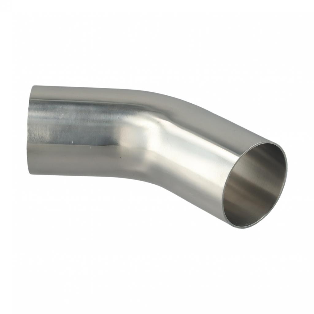 Универсальный отвод из нержавеющей стали 45°, полированная выхлопная труба 19-51 мм