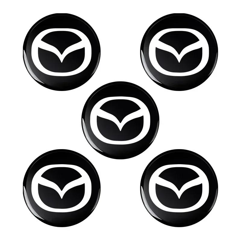 Auto Accessories Car Key Stickers Emblem Car Goods 14MM Remote For Mazda 2 3 4 5 6 7 8 CX5 2 CX3 CX9 MX5 RX8 Axela Demio MS GJI