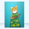 Картины для декора стен гостиной, детской комнаты, детской. Cuadros. Домашний декор. Постеры и принты с мультяшными кошками. Холст. Масляная живопись