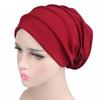 Мягкая эластичная тканевая шапочка-шлем мусульманская шапочка женская шапочка с оборками дышащая шапочка шапочка для химиотерапии