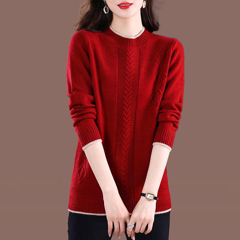 Свитер для женщин осень зима утолщенный пуловер свитер теплый вязаный свитер длинный рукав короткий облегающий джемпер большой размер свитер топы