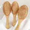 Yousheng Bamboo Air Cushion Hairbrush Hair Growth Natural Wood Bristle Scalp Massage Brush Men Women Anti-Static All Hair Types Detangling Comb