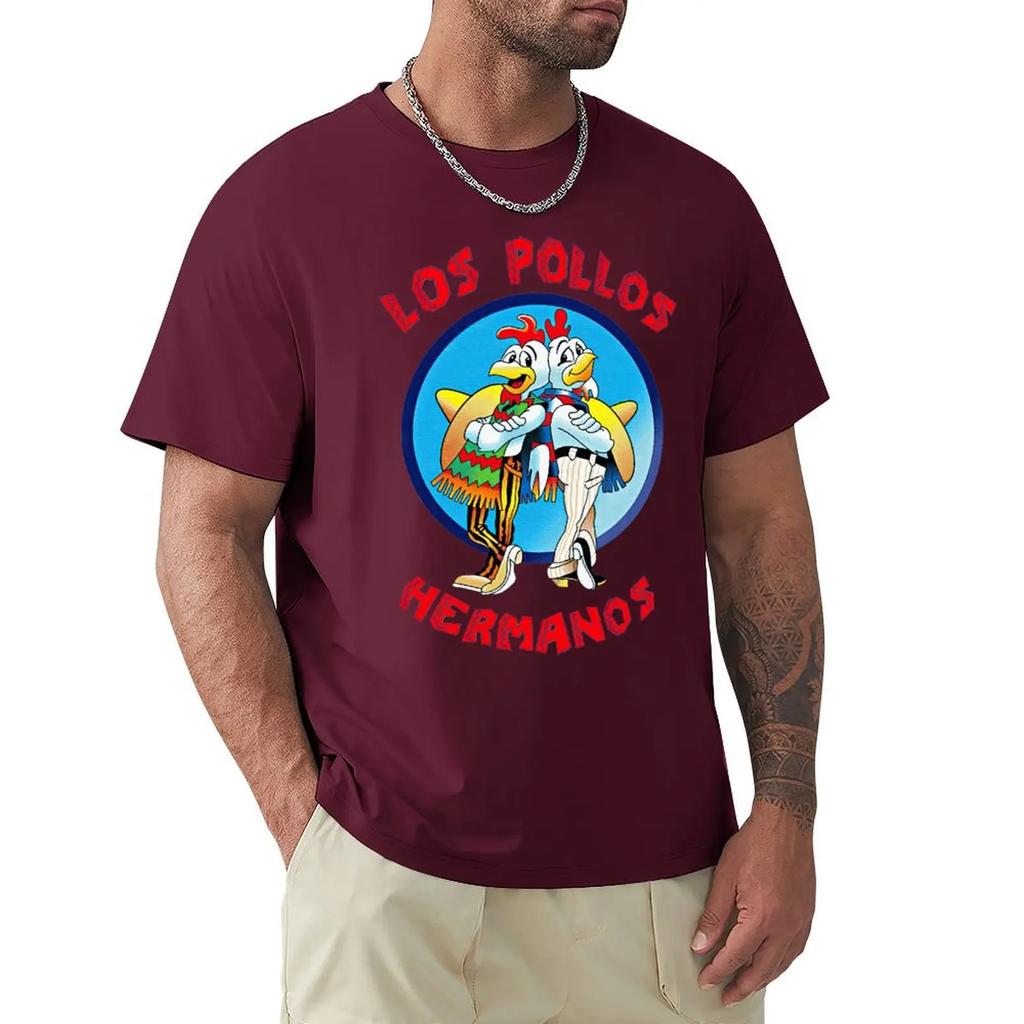 Los Pollos Hermanos Cool And Funny Short Sleeved Casual Fashion Cotton T-shirt Tee Shirts