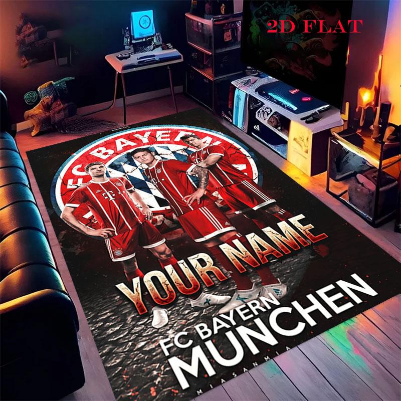 Custom Fc Bayern Munich Carpet Rug for Living Room Bedroom Home Sofa Decoration,Kids play Nonslip Floor Mat
