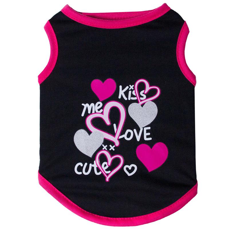 Lovely Puppy Cat Dog Sleeveless Vest Summer Pet Clothes for Small Dogs Chihuahua Maltese Pomeranian mascotas Clothing Outfit