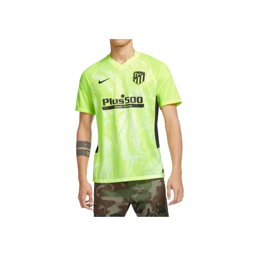 Nike Atletico Madrid 2020-2021 Vapor Третья майка Неоновый желтый Мужская уличная одежда CK7650-703