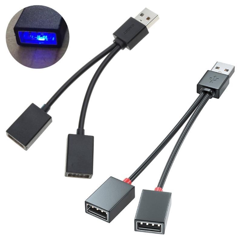 USB-разветвитель, 1 штекер на 2 гнезда, USB-удлинитель, зарядный шнур, адаптер питания, преобразователь-сплиттер