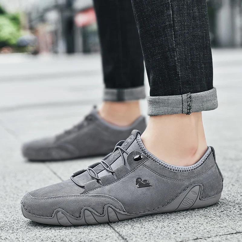 Повседневная обувь для мужчин, летние ботильоны, модные кроссовки, роскошные дизайнерские прогулочные мокасины, мужские мокасины, обувь для вождения мотоцикла