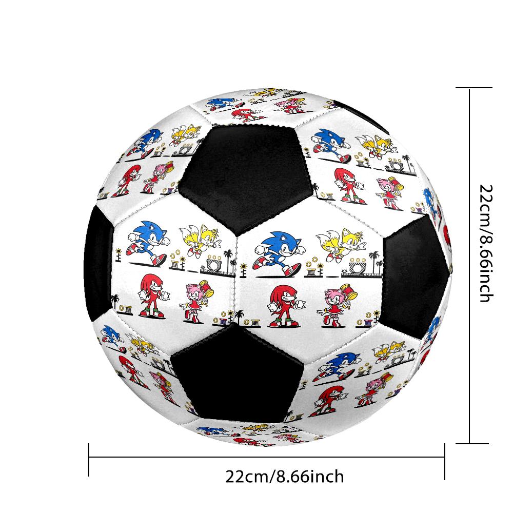 Футбольный мяч Цветной Машинная строчка ПВХ Размер 5 Командные тренировки Готов к соревнованиям Прочный Высокий отскок Крутой спортивный подарок