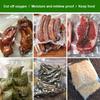 1 рулон мелкоточечных вакуумных пакетов для запечатывания пищевых продуктов, сжатый упаковочный пакет для хранения, рулон 30x500 см