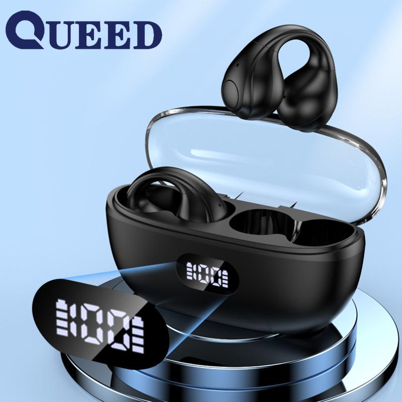 Беспроводная Bluetooth-гарнитура 5,3-дюймовый цифровой дисплей Наушники без вкладышей Беспроводная Bluetooth-гарнитура Гарнитура со сверхдлительным сроком службы батареи