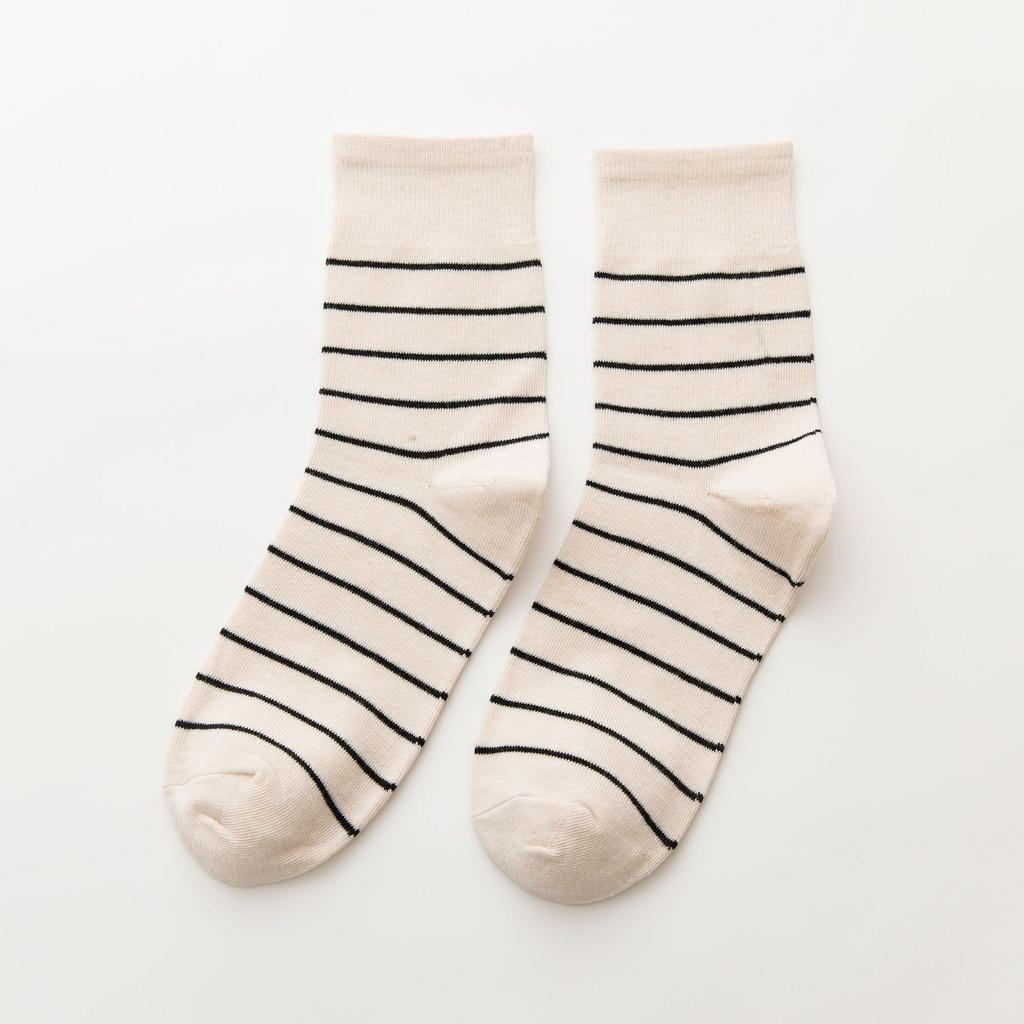 Женские осенне-зимние новинки Все виды полосатых носков-труб колледжа